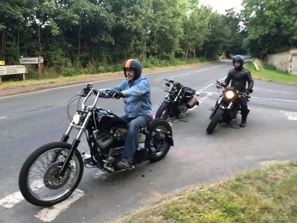 We were returning from a bike meet, and my ground connection had come loose.