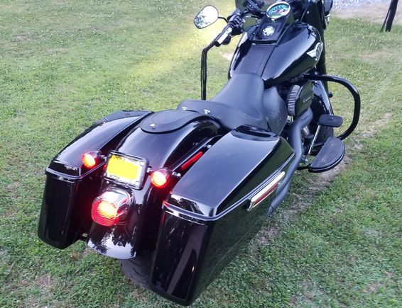 Picture shown with the turn signal relocation
