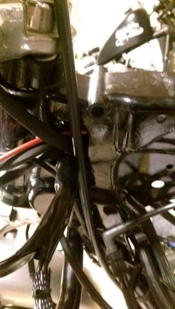 This is the mess of wires that comes out of the neck on the left side.