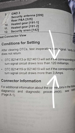 24 Road Glide FLTRX, except from Harley-Davidson factory service manual specification on minimum and maximum current threshold triggering diagnostic trouble codes and hyperflash dash indicators when exceeding 3amp maximum.