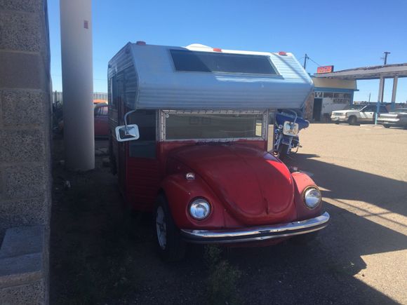 The place was owned by a fellow who did a lot of custom VW stuff. In the garage he had a Beatle with a big block Chevy V8 in it.