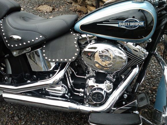 Captain Itch Crotch cooler on a Softail ..
