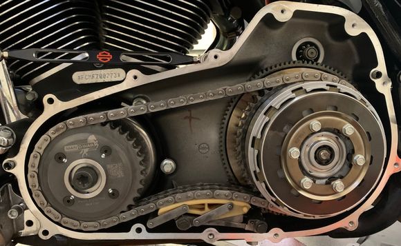 Man-O-War motor sprocket install.