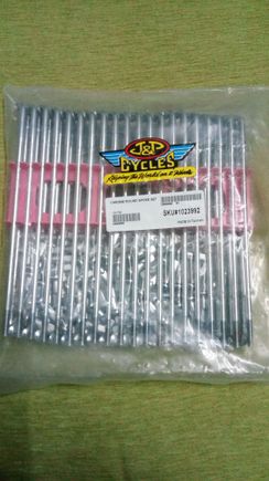 6 3/4" steel spokes from jpcycles for stock 2012 sportster 48 front wheels