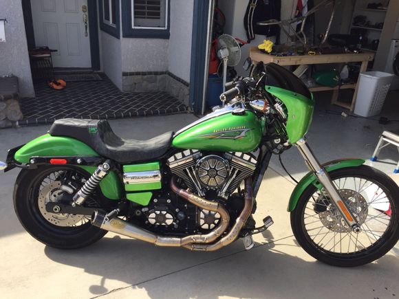 Here is is on my 2015 WideGlide