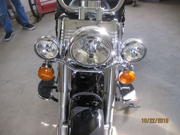 Spotlights,turn signals, cross bar, headlight, all fork trims