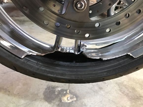 Other side of front rim