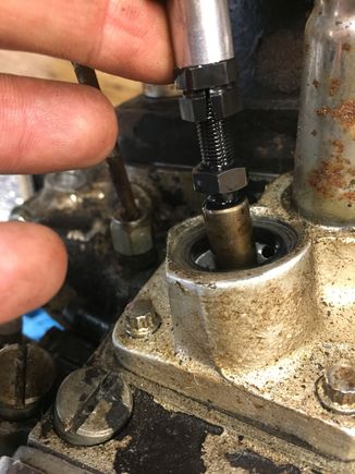This is the bottom of pushrod tube on the 79 motor that belongs in bike but needs 100 rebuilt This is what inexpected to see