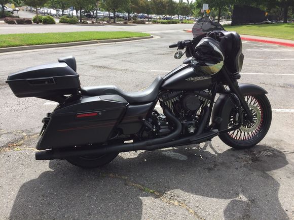 How she stands almost 2 years later, just missing my highway pegs.