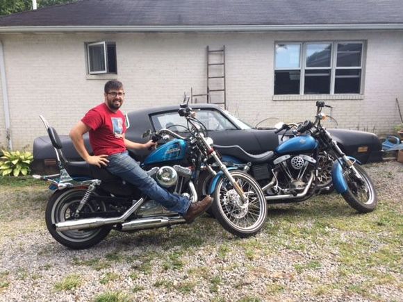 This photo helps explain why it took so long for me to buy my sportie, I really had to have mine in the hard candy blue.