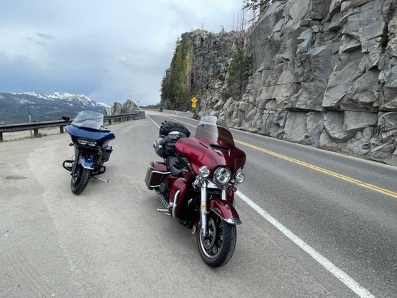There’s a little pull off along route 50 south of Tahoe