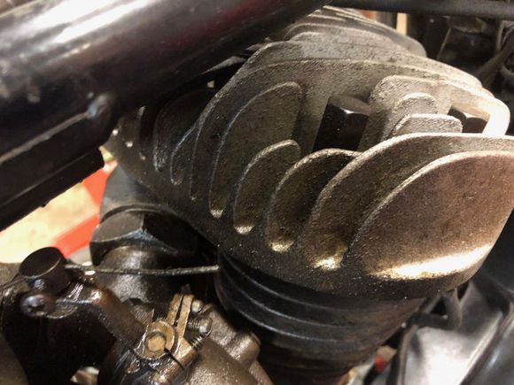 Rear head, I think all of that is from the front head misting the rear.