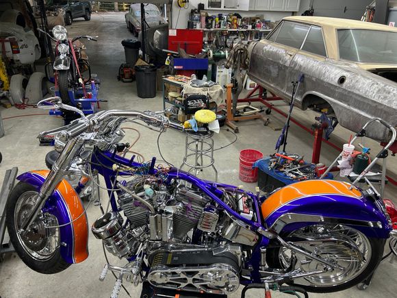 have to fix the wiring as the rear fender electrical plug is 2 inches short of plugging in so must have the terminal boards backwards up by where  the tanks between them .