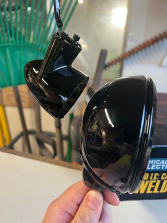 small housing = Paint
Larger housing = Powder coat