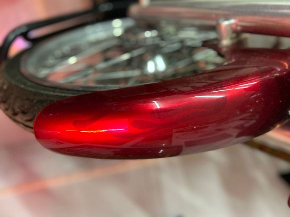 Candy apple red with ghost flames 