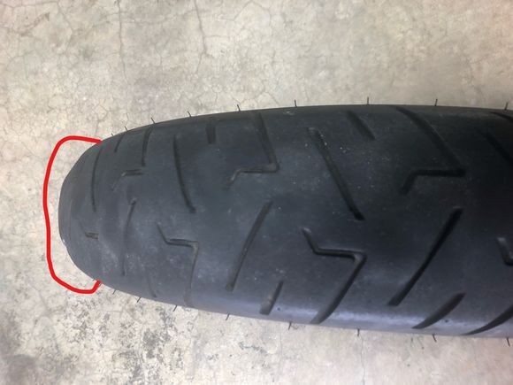 Another angle of the bulging