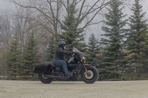 The wife on Int'l Women's Ride Day 2017 (before we could afford to get her own scoot)...nothing sexier than a woman who rides, especially one who easily handles a Stage 3 103 for her training platform