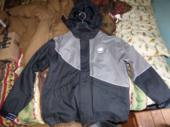 reflective piping and skull and wrist