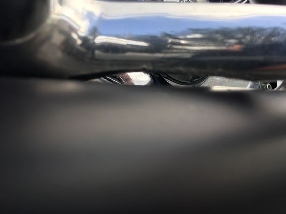 Brake lever fully depressed