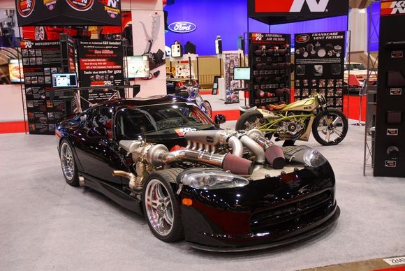 Yea I know it is not a bike but you can't pass up a 2200HP Twin Turbo Viper