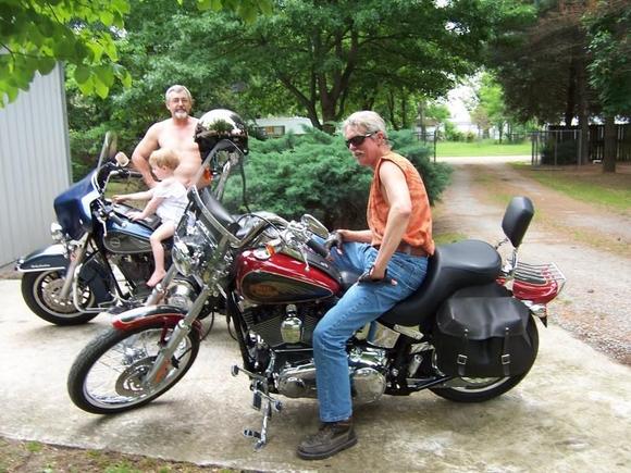 My Bro, Mike and his 07 Custom Softtail