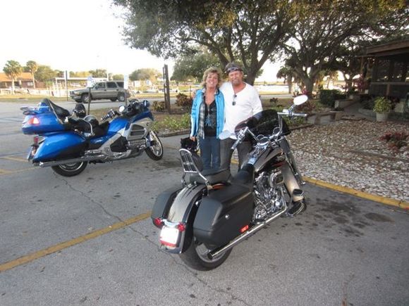 Florida Softail CVO and a Goldwing
