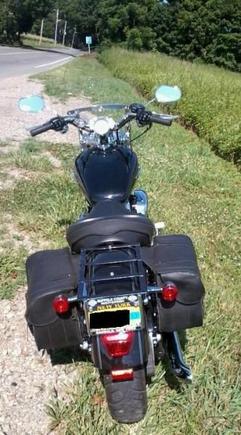 home made luggage rack