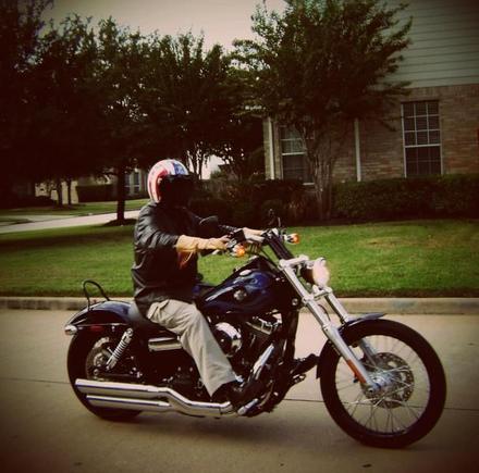Riding Wide Glide3