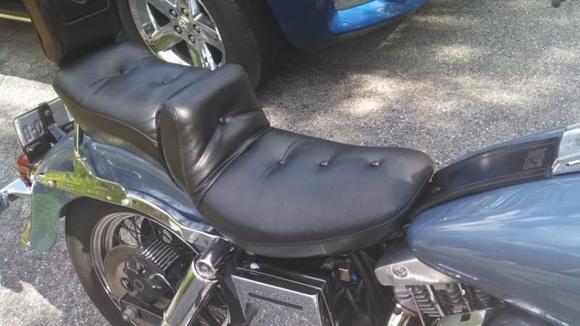 Closeup of new Mustang Wide Regal Duke seat