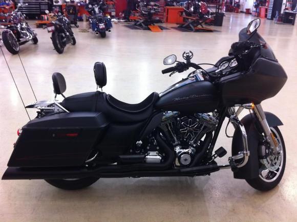 Black Betty ready for pickup from Pig Trail Harley-Davison in Rogers, AR