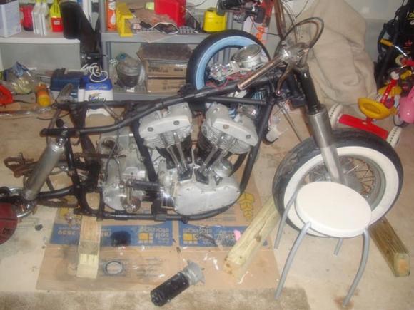 rear wheel removed