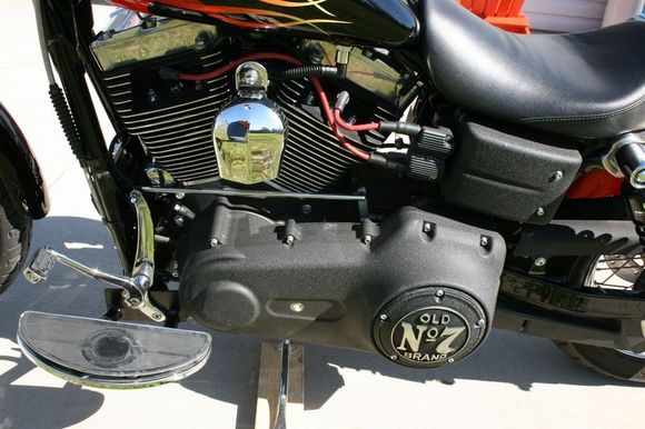 Custom floorboard mounts and modified forward controls