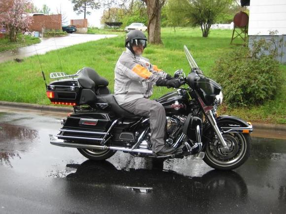Off in the rain to lead poker run for Advocacy for battered women
