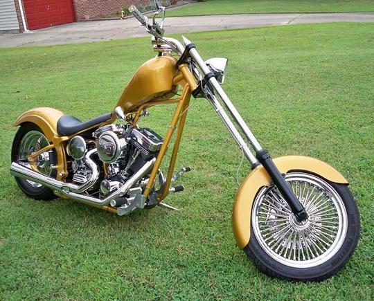 My Chopper (2) ... Jesse James rolling chassis and sheetmetal