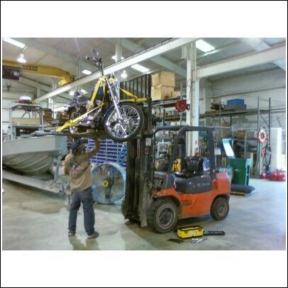 Fork lifting your baby is not for the faint of heart.