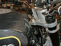 Carbon Tank, Billet Yoke &amp; Streetfighter Bars, threesome!