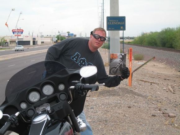 On the road, somewhere near Phoenix