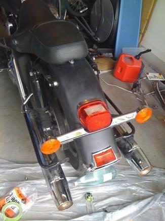 Rear fender (partially attached)