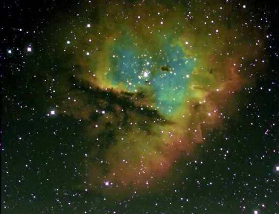 NGC281. Pacman nebula in Narrowband.