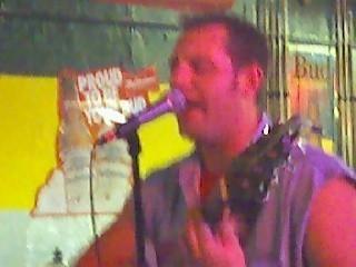 on stage at O'briens