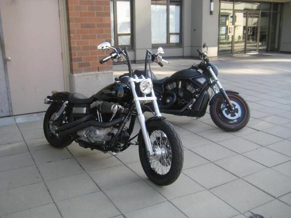 Hanging with my buddies 07 VRod Dark.