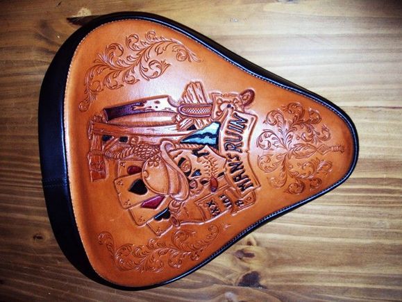 Man's Ruin custom seat (By Jeff Minor)