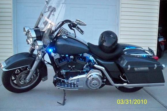 Some blue LED bling.