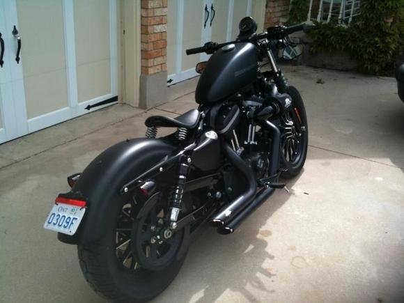 Tail light removed - Breather Installed