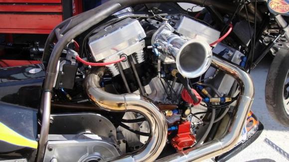 Top Fuel Harley at State Capitol Dragway