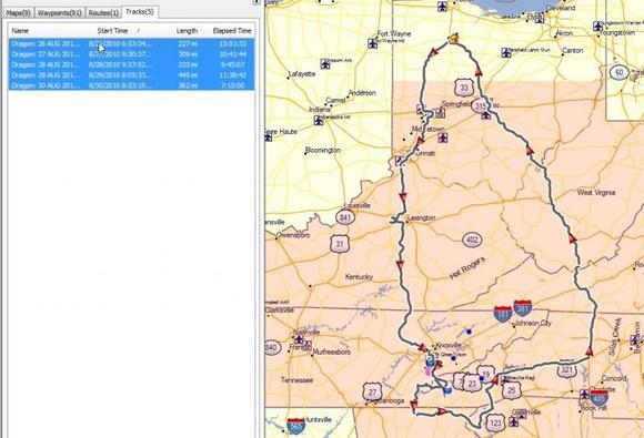 DragonTrip201008
Route taken over 4 days