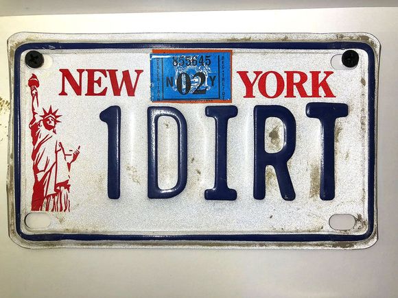 Off my DR 350 dirt bike.