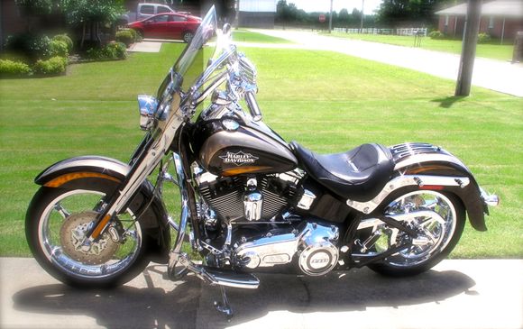 Softail deluxe windshield.