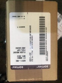 FLUSH MOUNT BLUE LED GAS GAUGE AND CAP, SPEEDOMETER HERE ON MONDAY