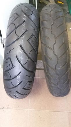 Shinko 170 and stock 150 to compare